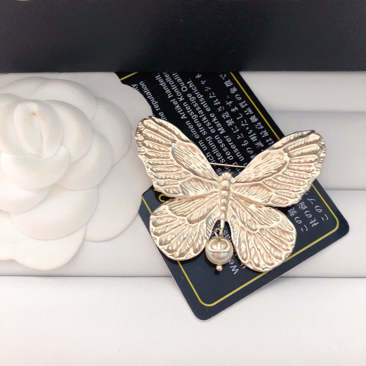 Gold Butterfly Brooches