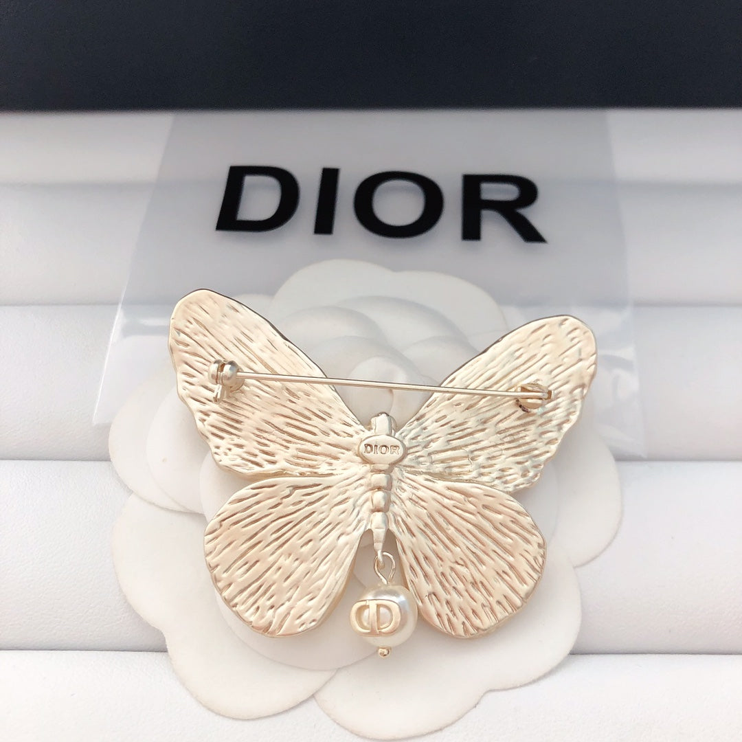 Gold Butterfly Brooches