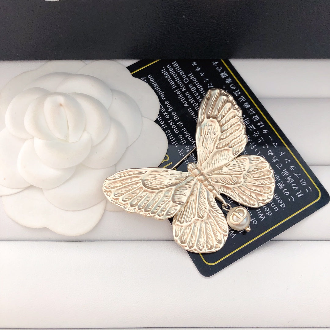 Gold Butterfly Brooches