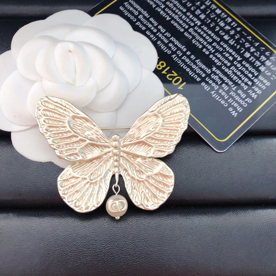 Gold Butterfly Brooches