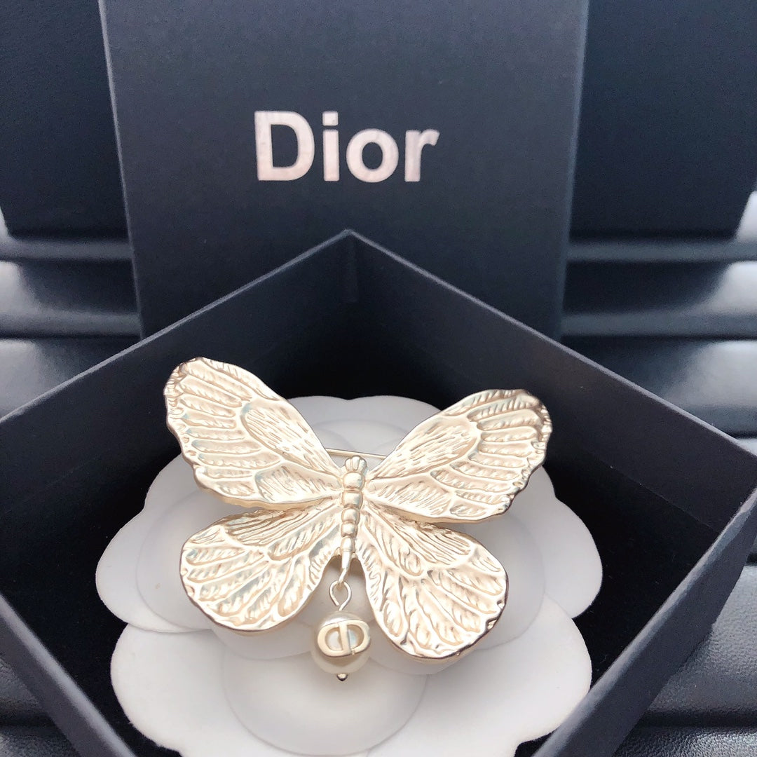 Gold Butterfly Brooches