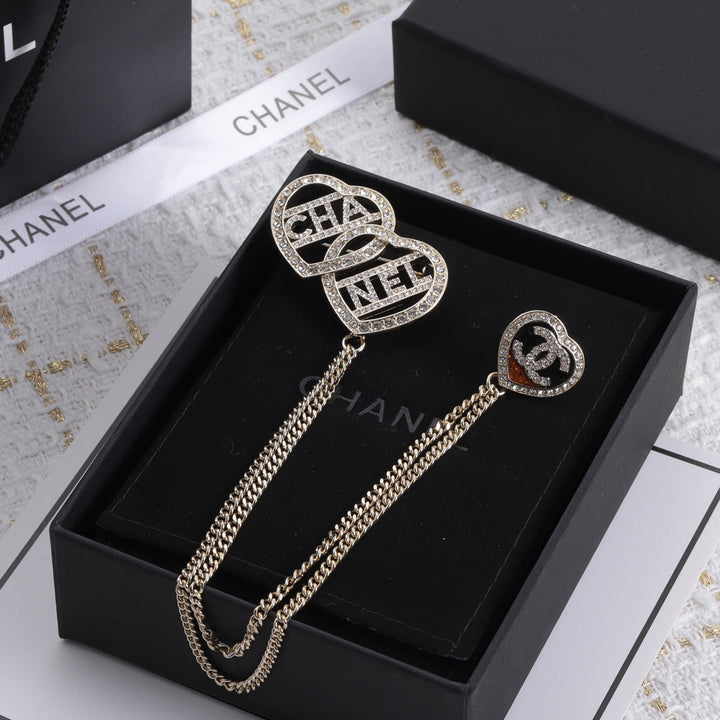 Luxury Monogram Tassel Brooch