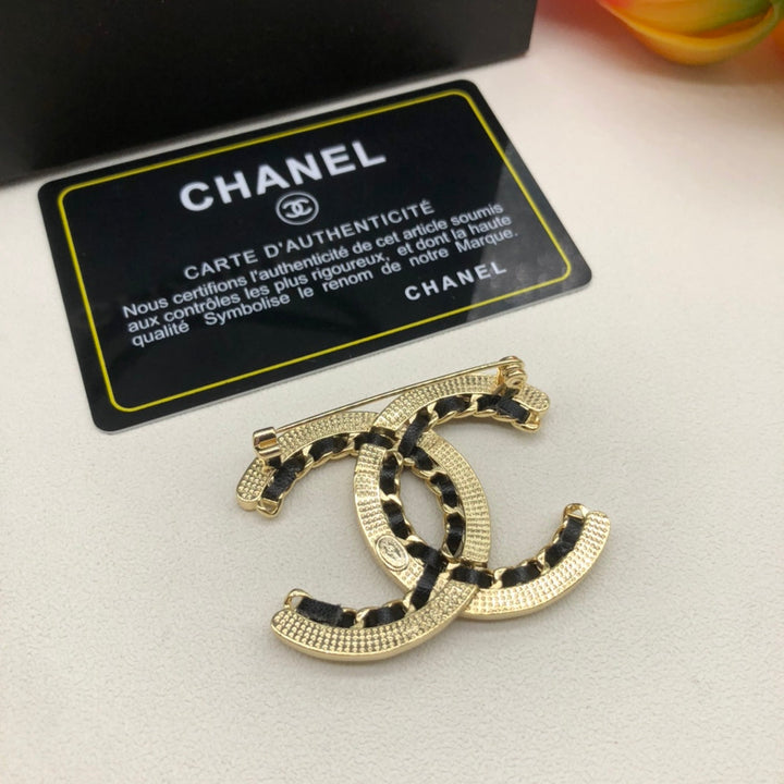 Luxury CC Asymmetric Brooch