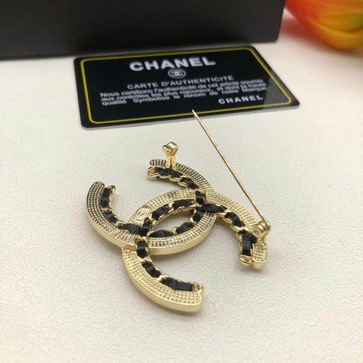 Luxury CC Asymmetric Brooch