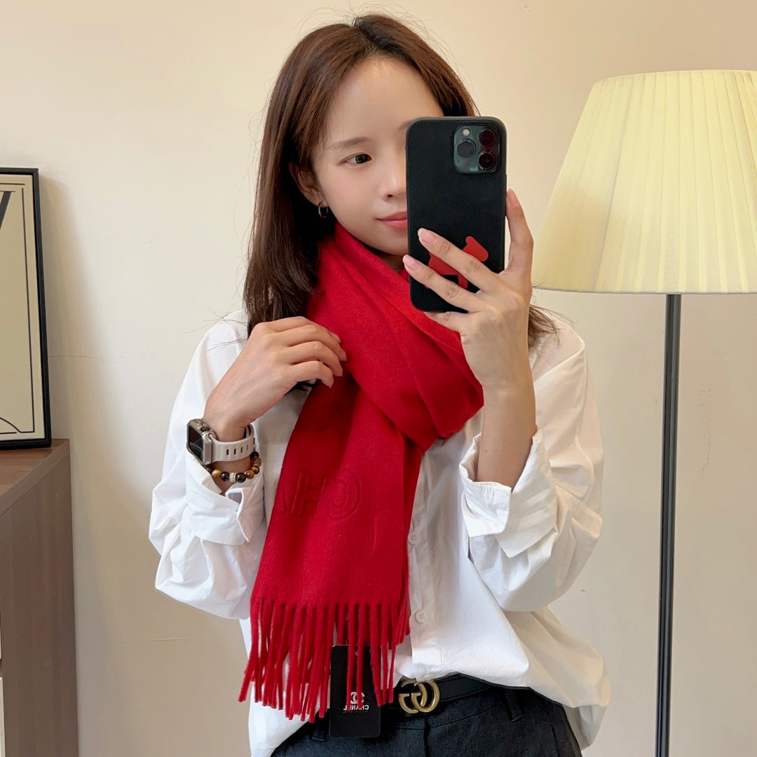 Fashion CC letter print scarf