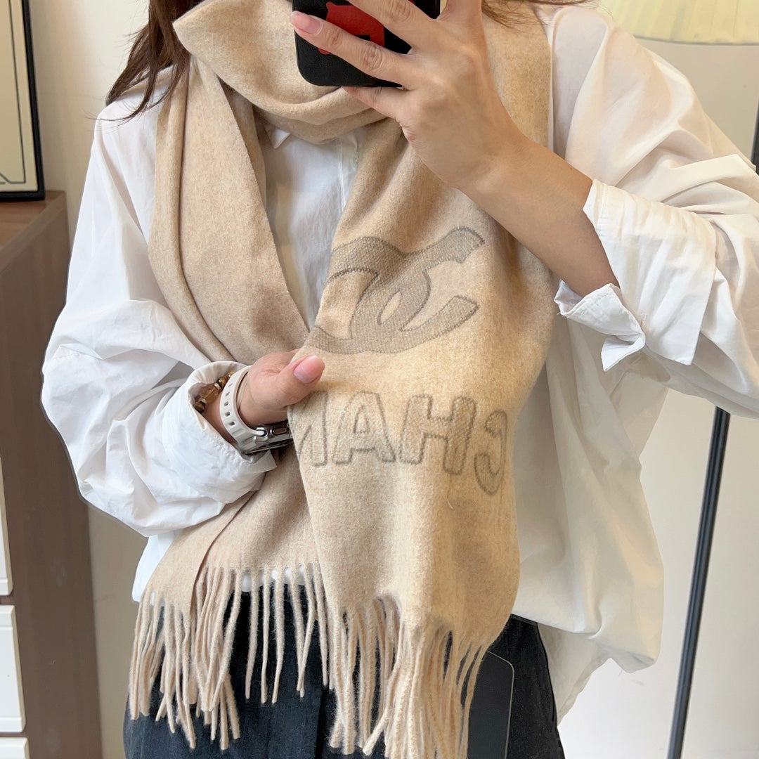 Fashion CC letter print scarf