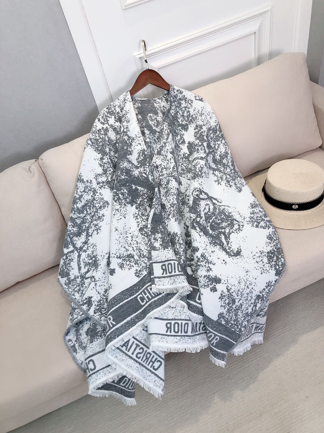 Fashion Floral Scarf Poncho