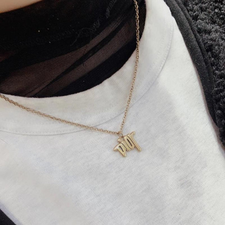 Vintage Letter Necklace