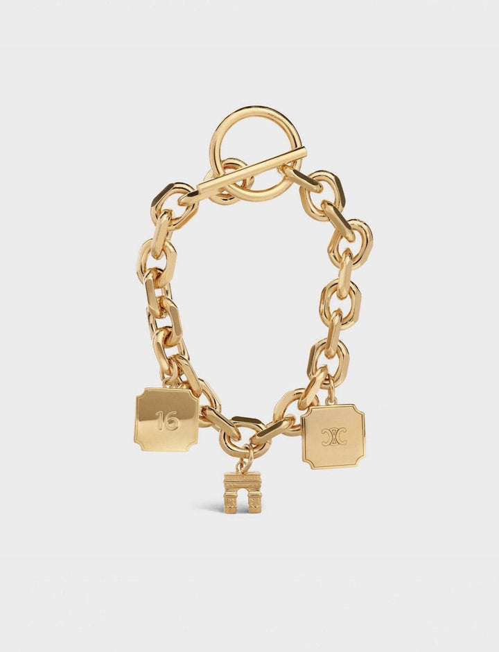 Fashionable Arc de Triomphe Brass Bracelet