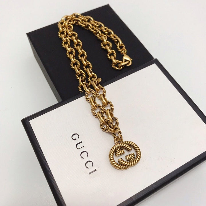 Luxury Chain Double G Pendant Necklace