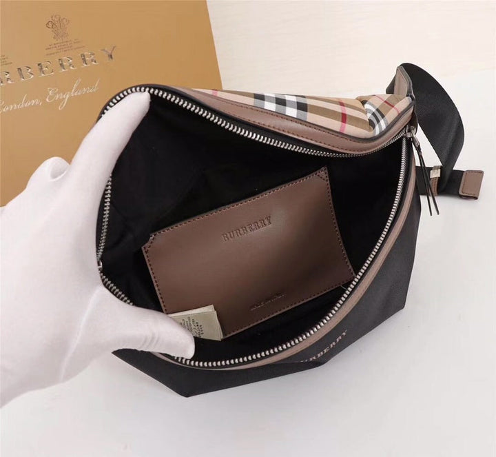 6-color classic plaid waist bag