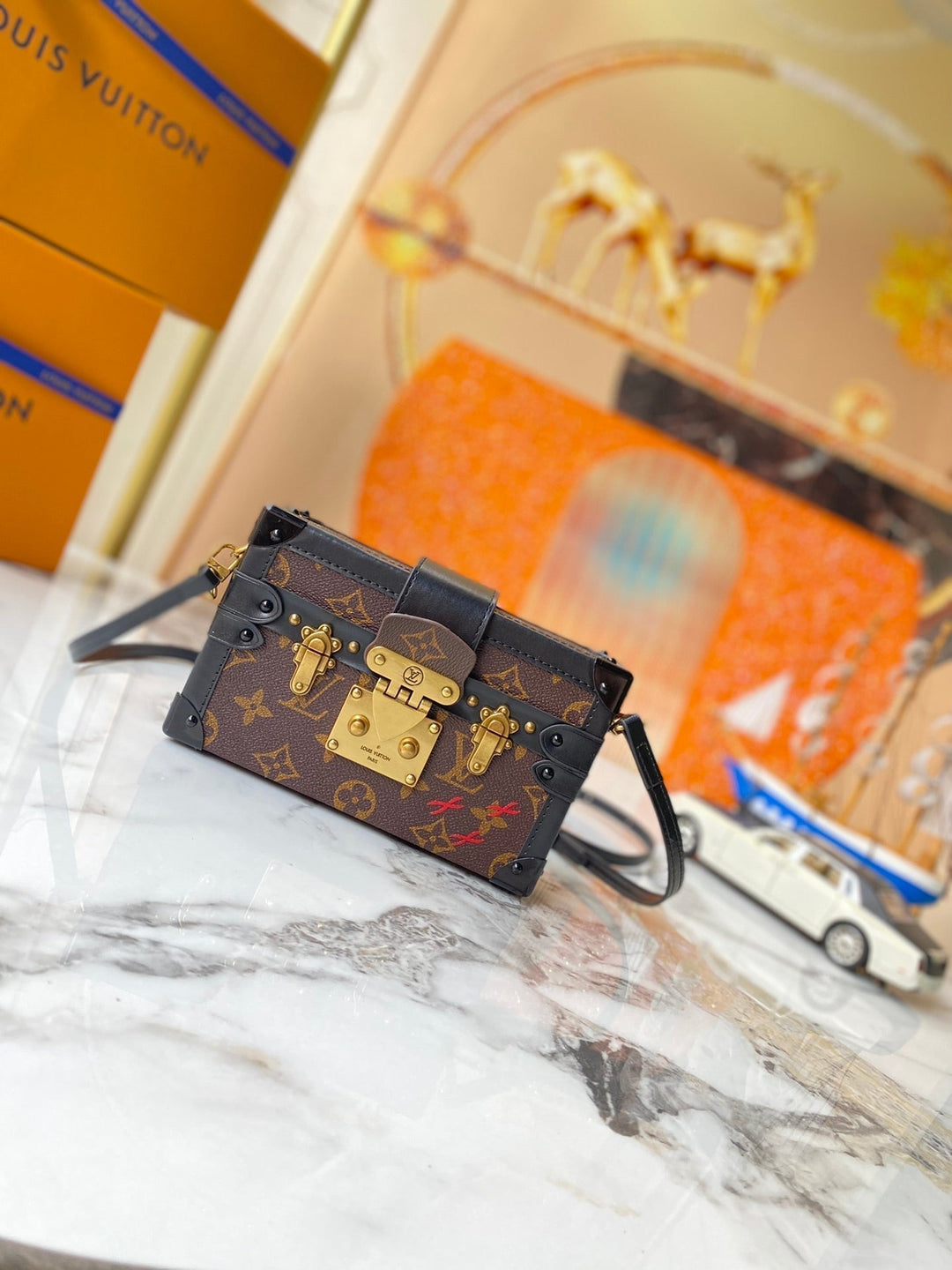 7 Colors Wooden Box Handbag