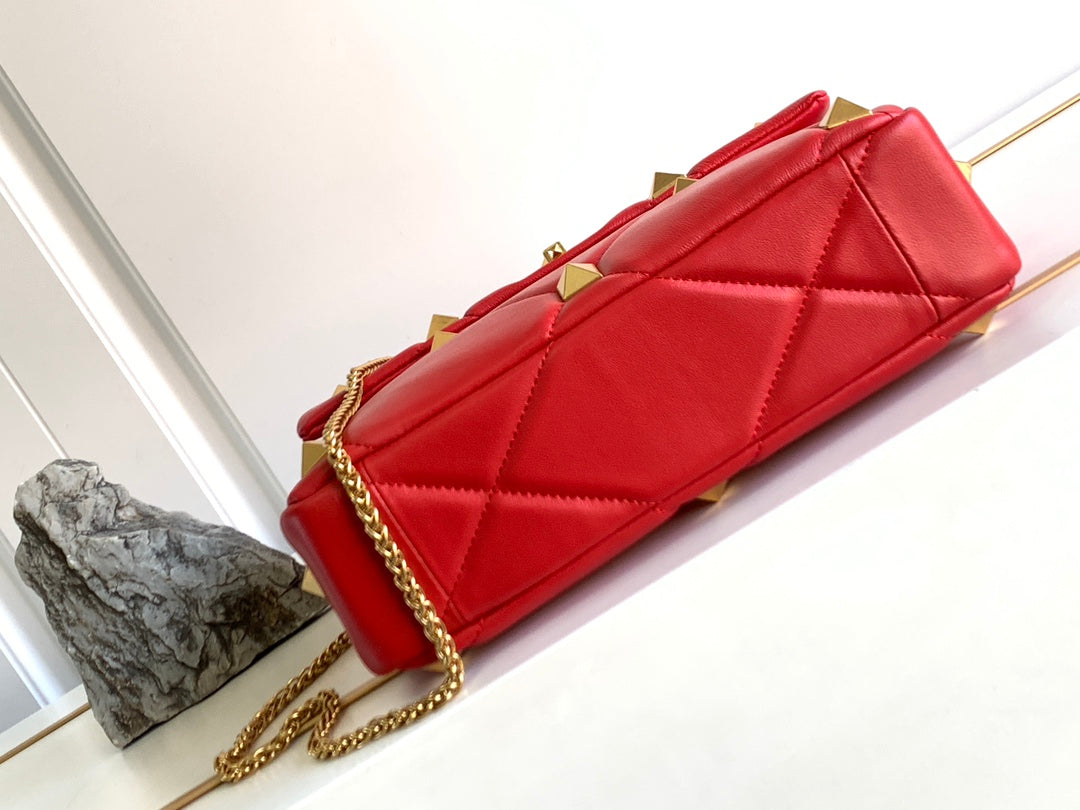 Red-Sheepskin Handbag M9828