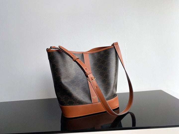 Cowhide Bucket Bag M2199