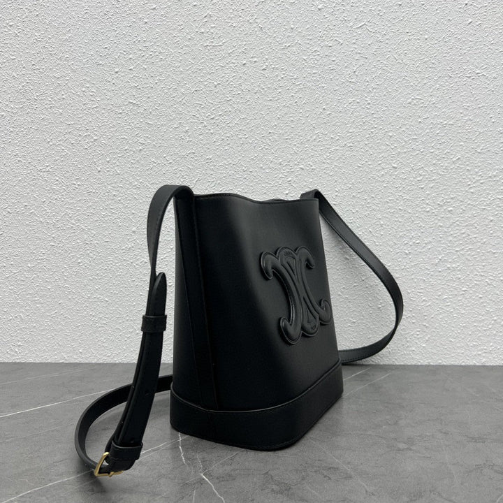 Black Cowhide Bucket Bag M198243