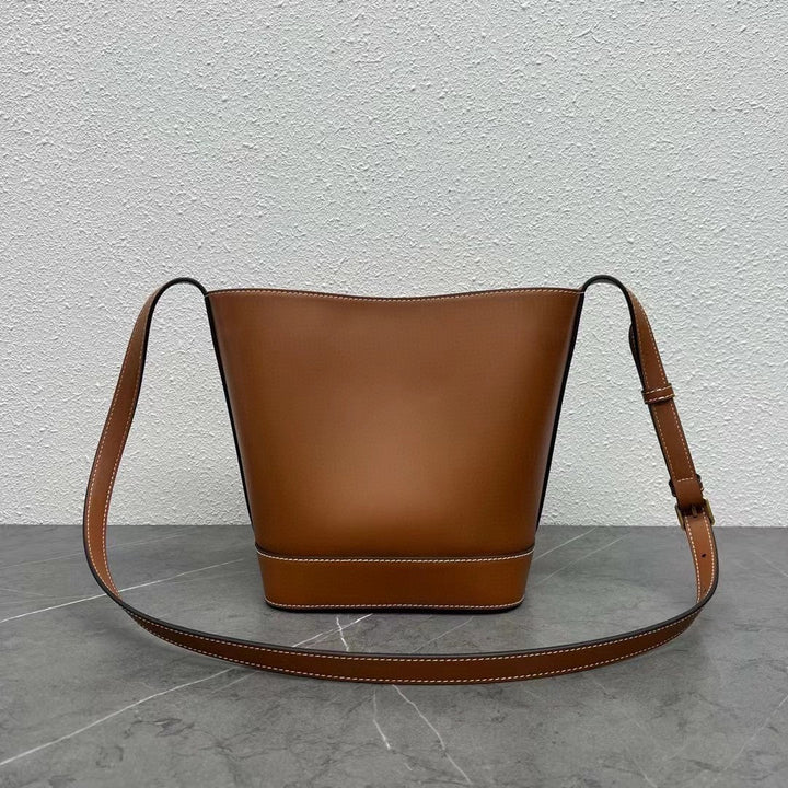 Brown Cowhide Bucket Bag M198243