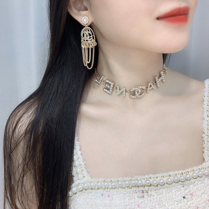 Birdcage Tassel Earrings