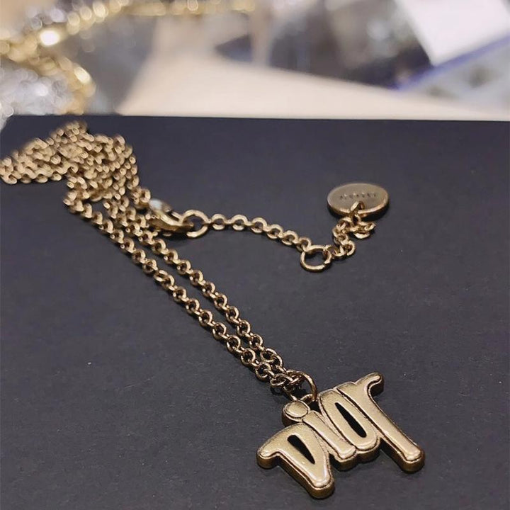 Vintage Letter Necklace