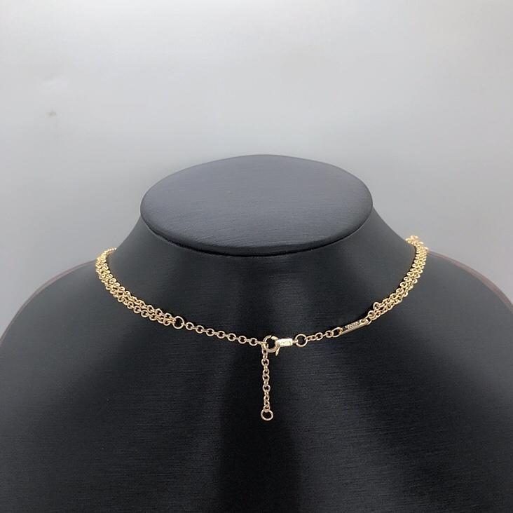 Fashion Letter Double Chain Necklace