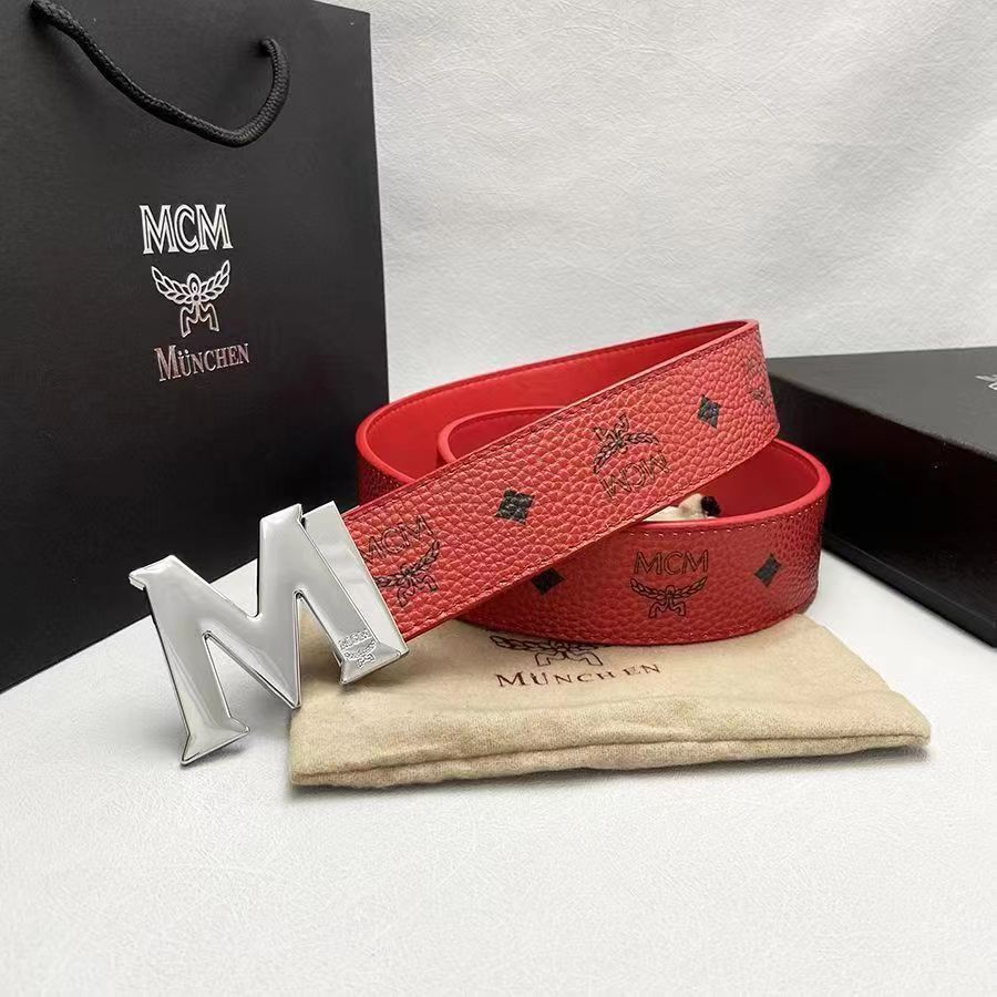 3 Colors M Letter Buckle Belt