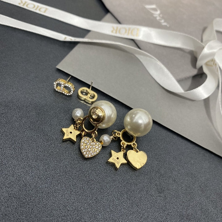 Fashion Love Star Pendant Earrings