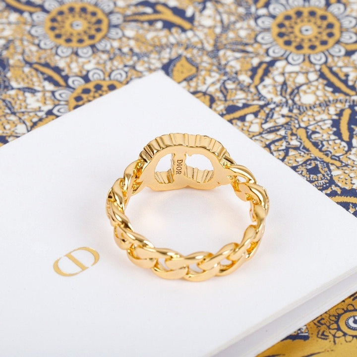 Luxury Phantom Crystal Metal Ring