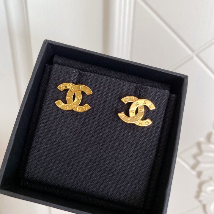 Fashion Letter Double C Earrings