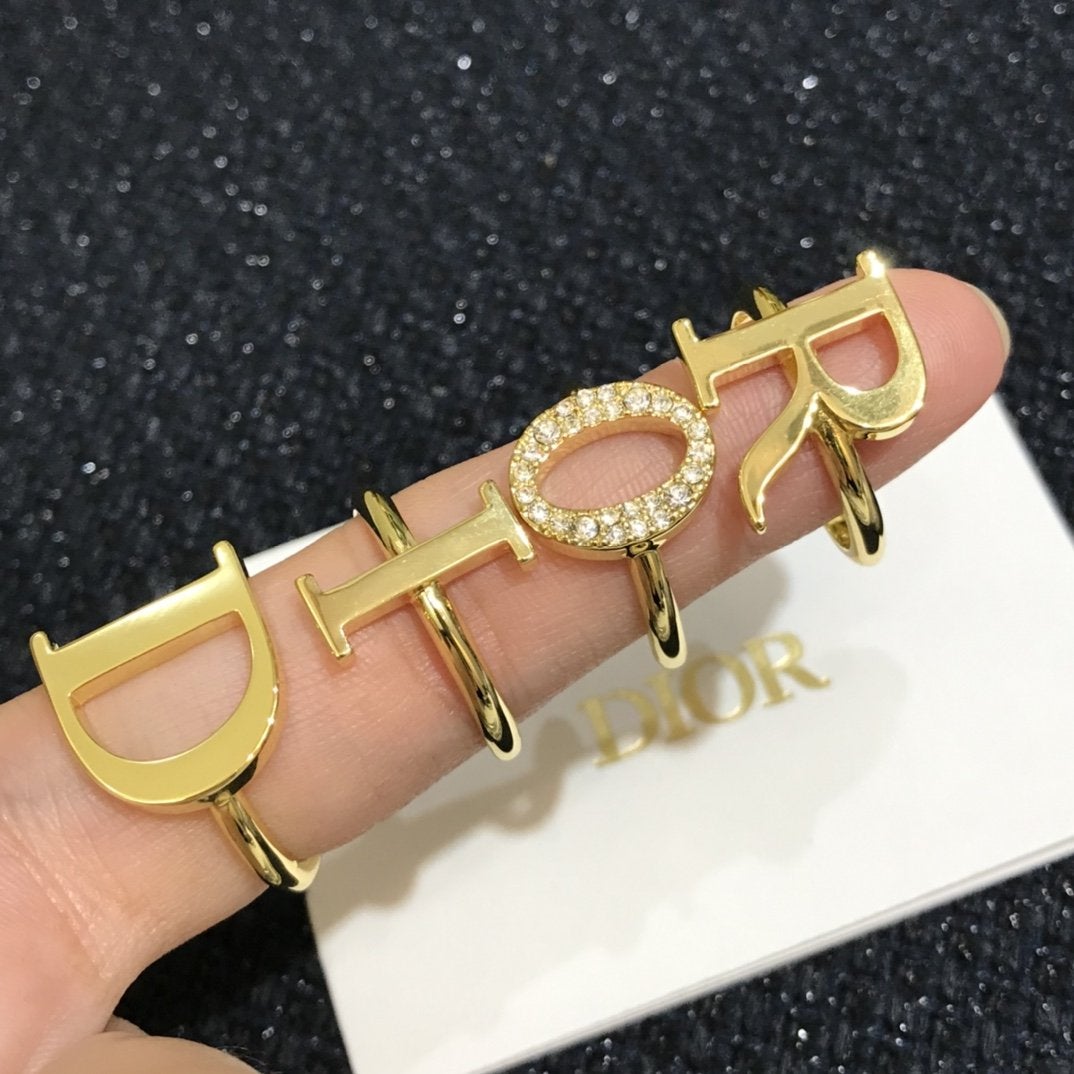 Fashion letter stitching ring