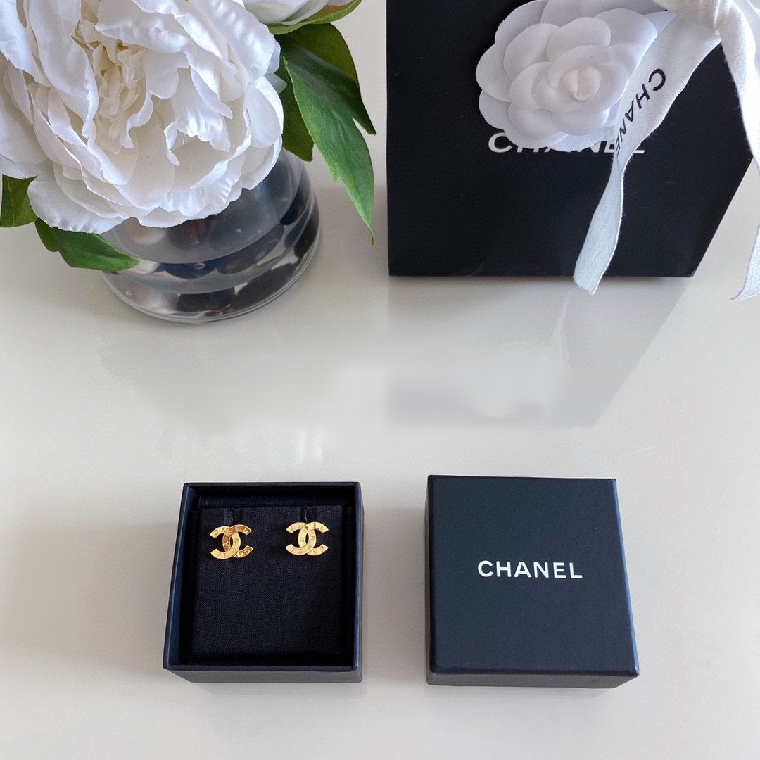 Fashion Letter Double C Earrings