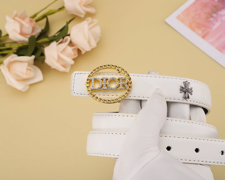 5 Color Fashion Letter Rhinestone Belt