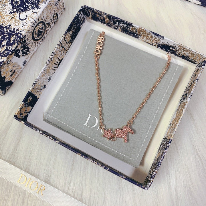 Luxury Rose Gold Lion Pendant Necklace