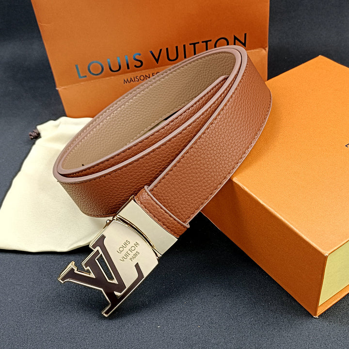 3 Color Luxurious Letter Leather Belt