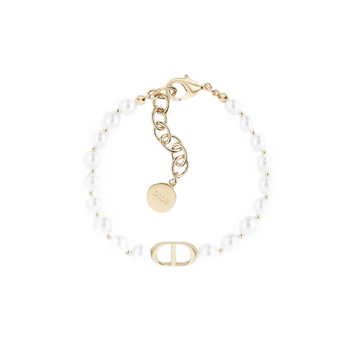 White Resin Bead Short Bracelet