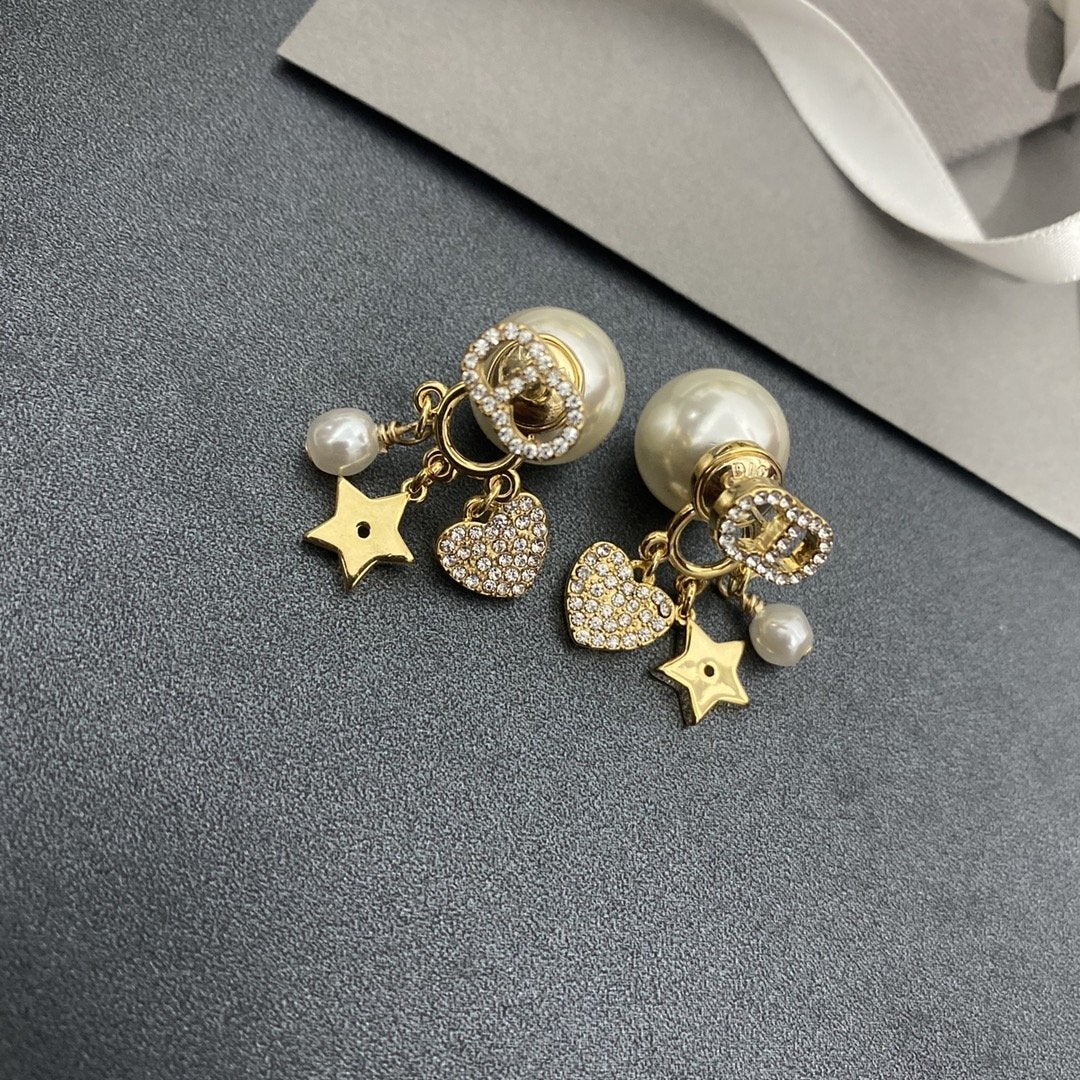 Fashion Love Star Pendant Earrings