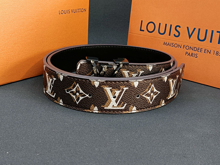 3 Colors luxury four-leaf clover double shadow printed belt