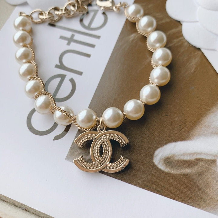 Fashion Lace Chain Pearl Bracelet