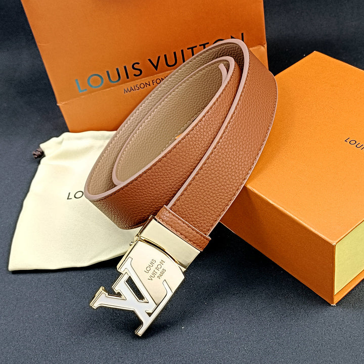 3 Color Luxurious Letter Leather Belt