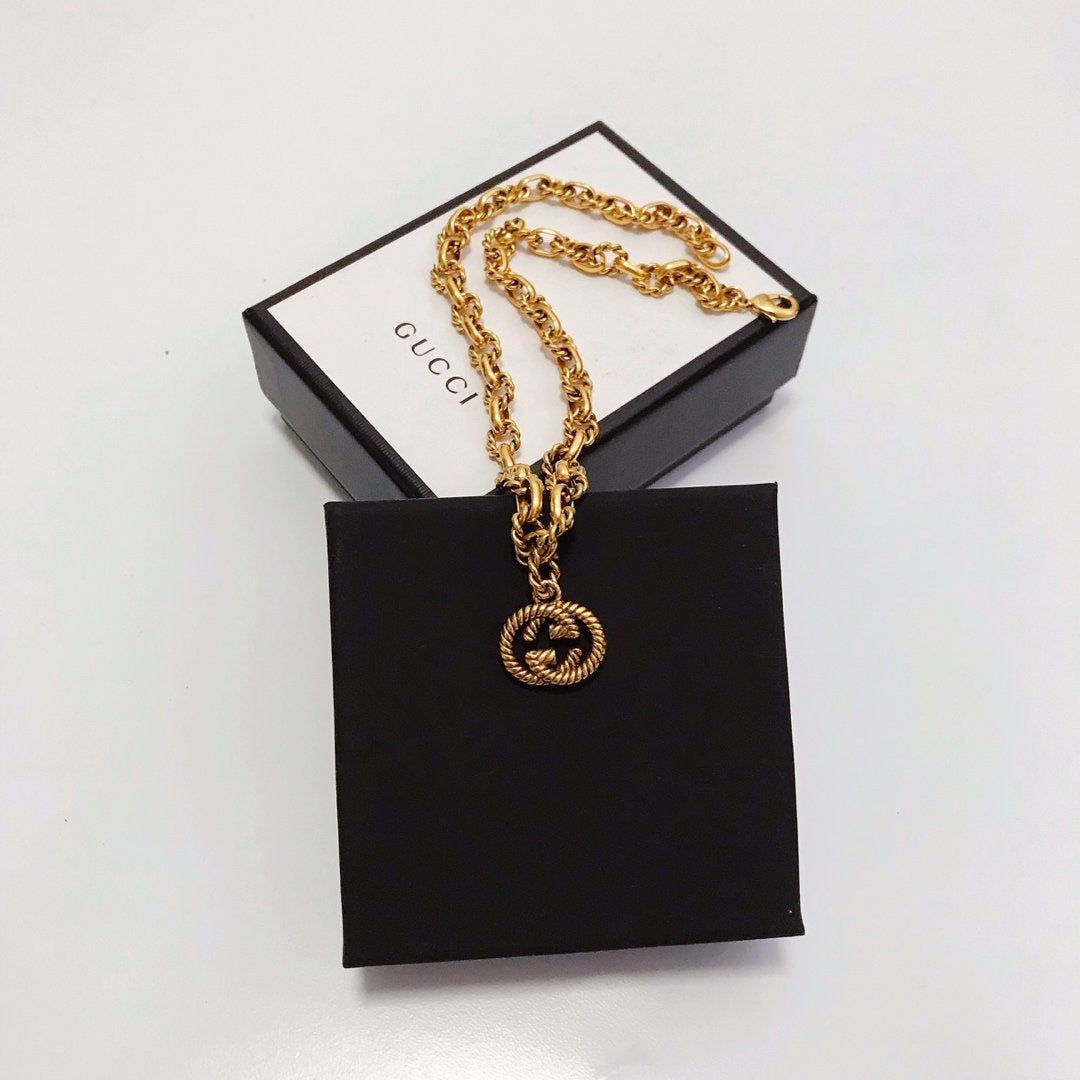 Luxury Chain Double G Pendant Necklace