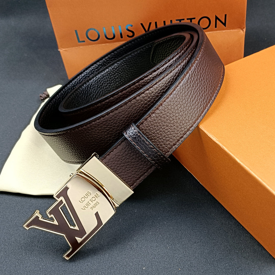 3 Color Luxurious Letter Leather Belt