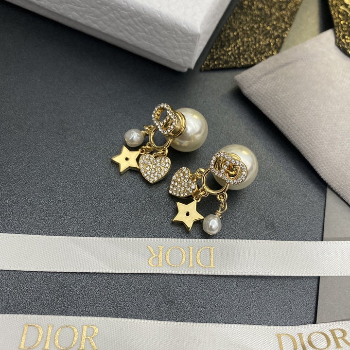 Fashion Love Star Pendant Earrings