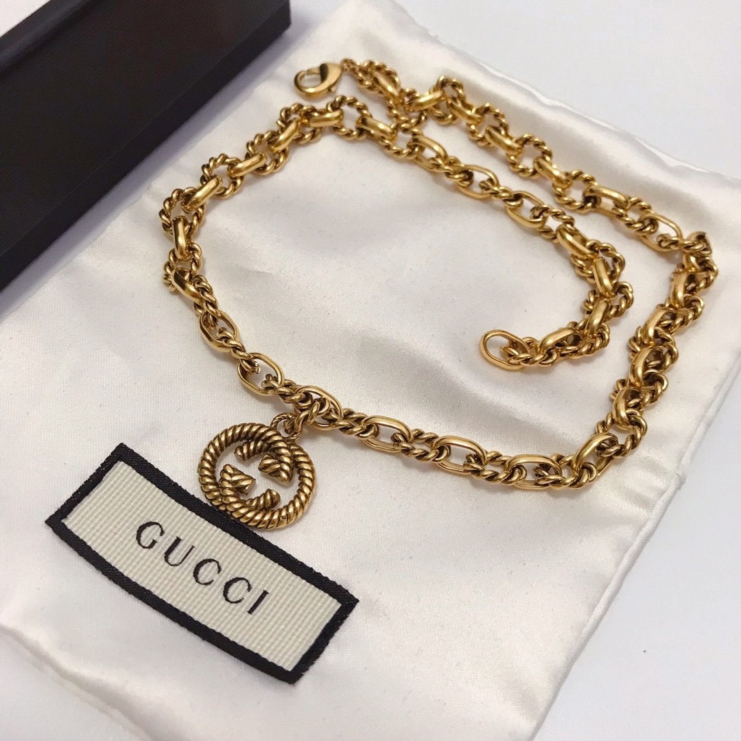 Luxury Chain Double G Pendant Necklace