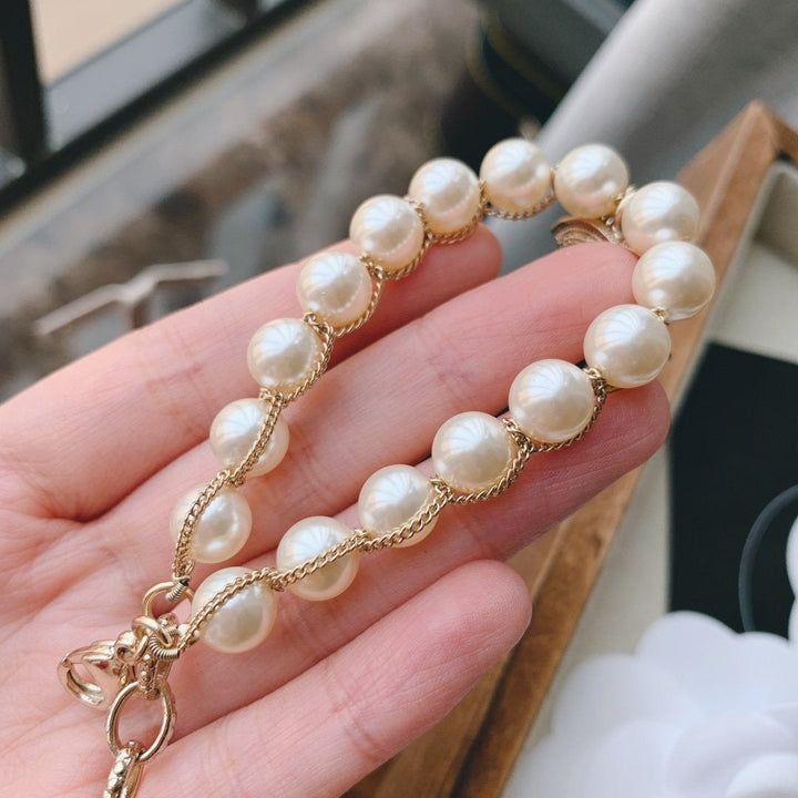 Fashion Lace Chain Pearl Bracelet