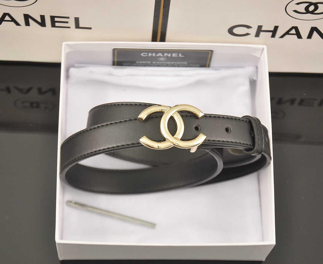 Single Color Double C Letter Belt