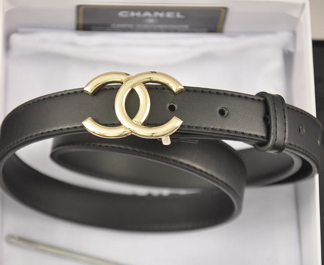 Single Color Double C Letter Belt