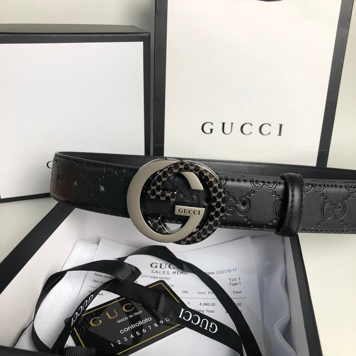 3 Colors Luxury Double G Leather Belt