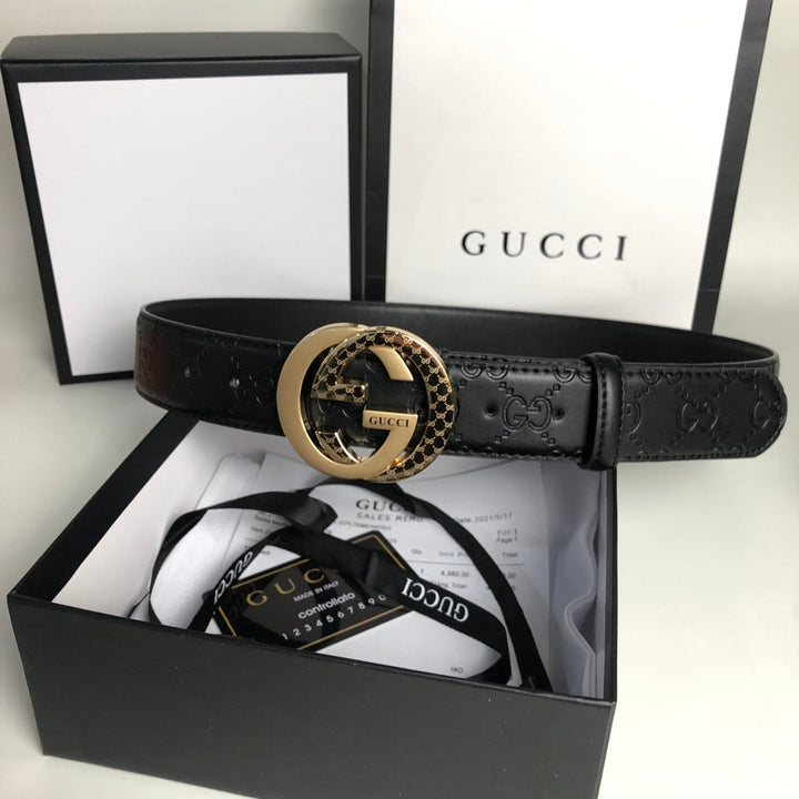 3 Colors Luxury Double G Leather Belt