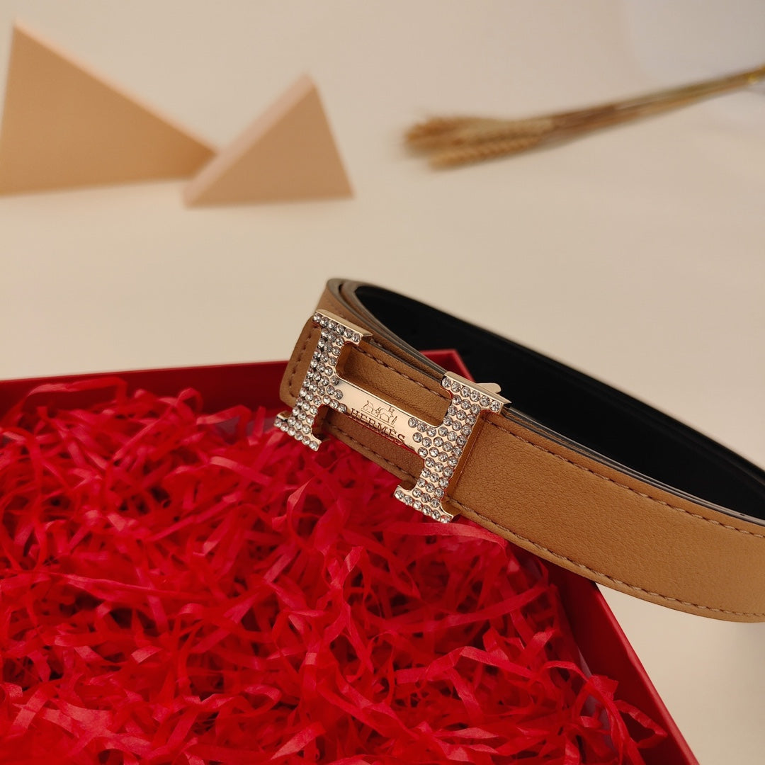 7 Colors Luxury Rhinestone Leather Belt