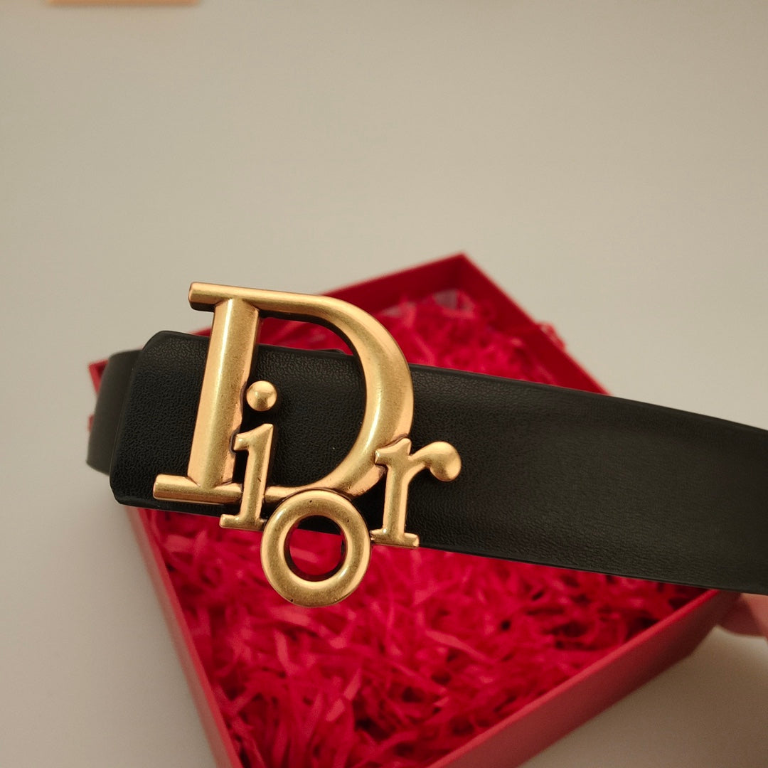 6 Colors Stylish Monogrammed Leather Belts