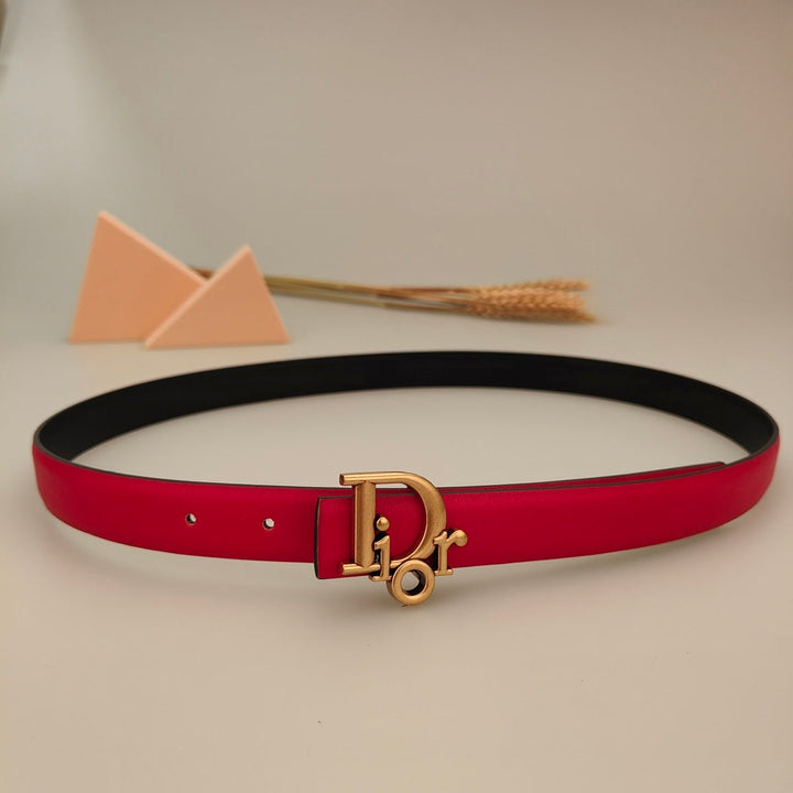 6 Colors Stylish Monogrammed Leather Belts