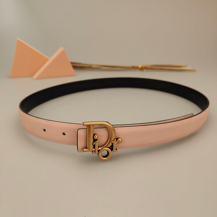 6 Colors Stylish Monogrammed Leather Belts